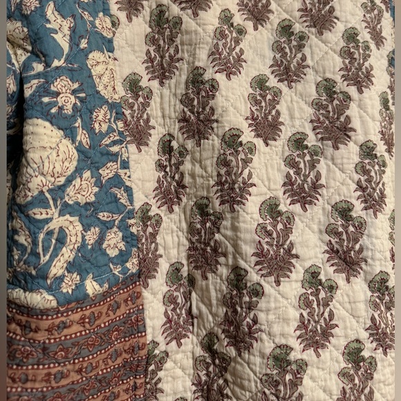 Quilted Cotton Jacket Reversible with Pockets Large - Picture 7 of 7